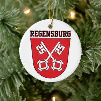 Adorno De Cerámica Coat of Arms of Regensburg, Germany