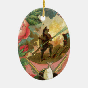 Adorno De Cerámica Cobertura de bomberos de bomberos de la época de 1