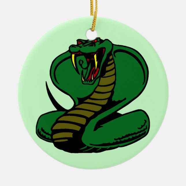 Adorno De Cerámica Cobra (Frente)