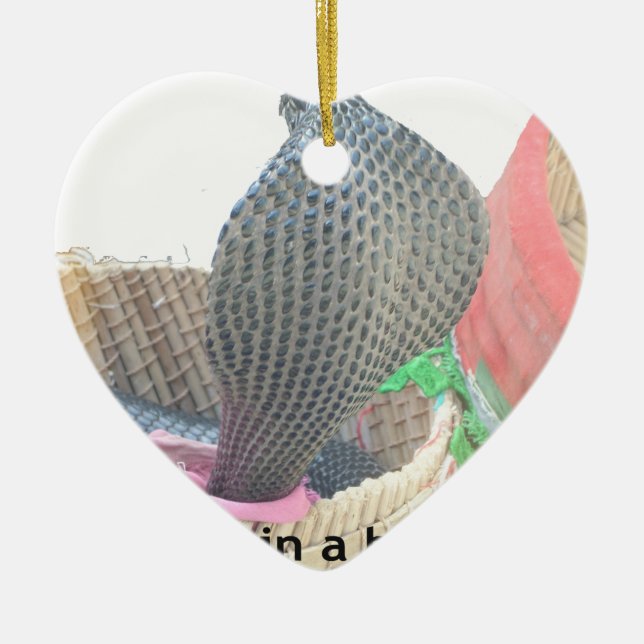 Adorno De Cerámica Cobra en la edición impresa de Basket Art (Frente)