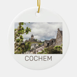 Adorno De Cerámica Cochem Moselle Panorama Alemania Souvenir