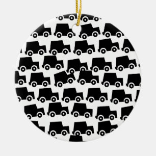 Adorno De Cerámica Coches negros