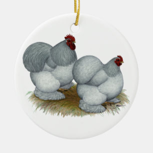 Adorno De Cerámica Cochin:  Azul del uno mismo