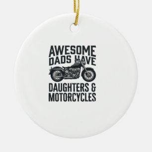 Adorno De Cerámica Cociente de hijas de papá de motocicleta vector vi