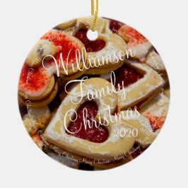 Adorno De Cerámica Cocina azucarera en forma de corazón para navidade