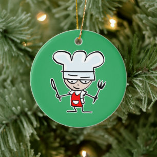 Adorno De Cerámica Cocina casera personalizado personalizado Navidad 