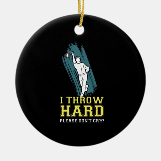 Adorno De Cerámica Cocina Softball (Frente)