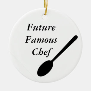 Adorno De Cerámica Cocinero famoso del futuro