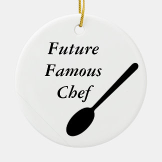 Adorno De Cerámica Cocinero famoso del futuro