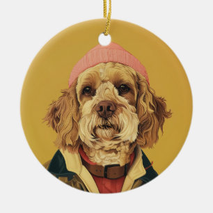 Adorno De Cerámica Cockapoo