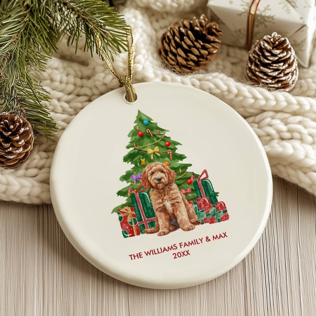 Adorno De Cerámica Cockapoo Perro Navidad Personalizada (Subido por el creador)