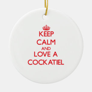 Adorno De Cerámica Cockatiel