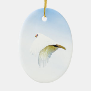 Adorno De Cerámica Cockatoo blanco en vuelo en Australia
