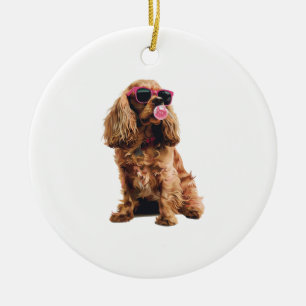 Adorno De Cerámica Cocker Spaniel