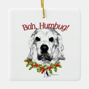 Adorno De Cerámica Cocker Spaniel Bah Humbug