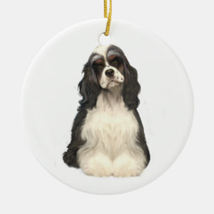 Adorno De Cerámica Cocker Spaniel - de varios colores