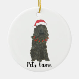 Adorno De Cerámica Cocker Spaniel personalizado (negro)