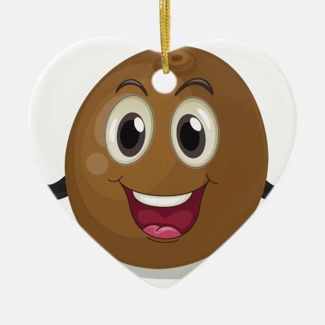 Adorno De Cerámica Coco (Frente)