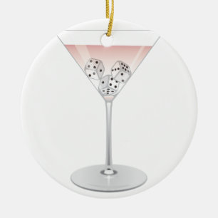 Adorno De Cerámica Cóctel Bunco Martini