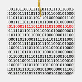 Adorno De Cerámica Código binario de ciencias de la computación Navid
