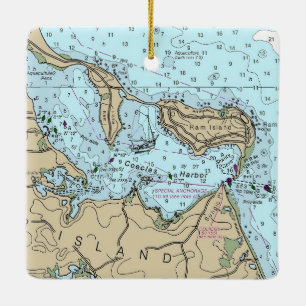 Adorno De Cerámica Coecles Harbour Navidades náuticos