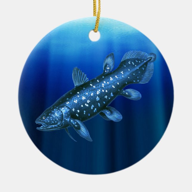 Adorno De Cerámica Coelacanth (Frente)