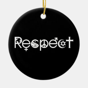 Adorno De Cerámica Coexistir con Respeto - Paz Amabilidad y Toleranci