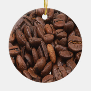 Adorno De Cerámica Coffee Bean Ornament