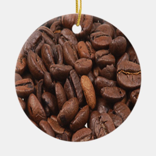 Adorno De Cerámica Coffee Bean Ornament (Frente)