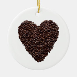 Adorno De Cerámica Coffee Heart