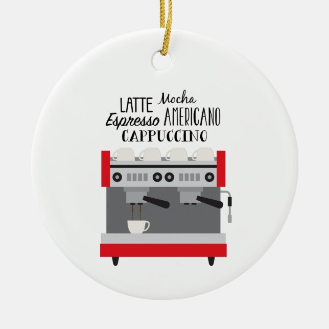 Adorno De Cerámica Coffee Maker (Frente)