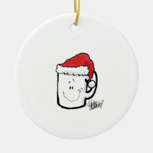 Coffee Mug en tarjeta Santa Hat