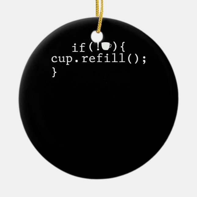 Adorno De Cerámica Coffee Refill Smart Coding Software Engineer (Frente)