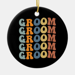 Adorno De Cerámica Coincidiendo con el Groom Boda Groom y la Novia Pr