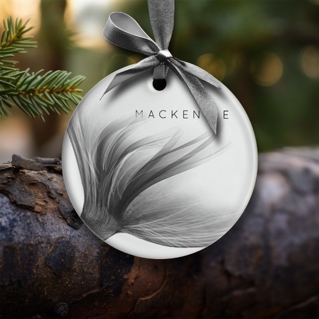 Adorno De Cerámica Cojía cromada de Mermaid | Personalizado Silver Fa (Subido por el creador)