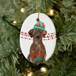 Adorno De Cerámica Colas de cuerdas de vacaciones de Chocolate Lab Sa