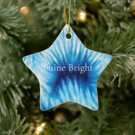 Adorno De Cerámica Cole azul de arena blanca Aqua