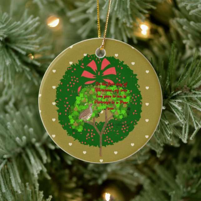 Adorno De Cerámica Colección de 12 días de Navidades: Día uno (Árbol)