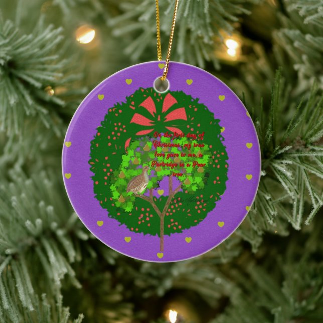 Adorno De Cerámica Colección de 12 días de Navidades: Día uno (Árbol)