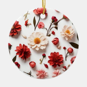 Adorno De Cerámica Colección de flores de primavera
