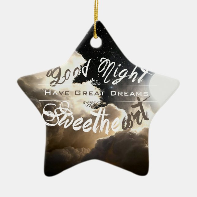 Adorno De Cerámica Colección GoodNight - Ornament (Frente)