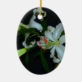 Adorno De Cerámica Colección irlandesa de Brass y Flores