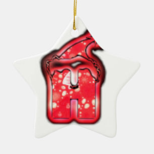 Adorno De Cerámica Colección moderna de Santa Hat.