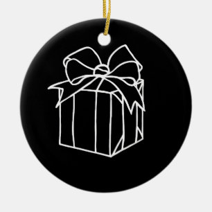 Adorno De Cerámica Colección Navidades simples - presente