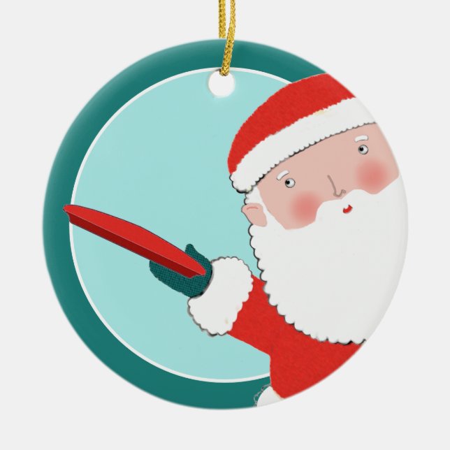 Adorno De Cerámica colección personalizada de golf en disco (Frente)