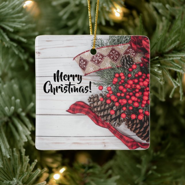 Adorno De Cerámica Colección Pine & Holly (Árbol)