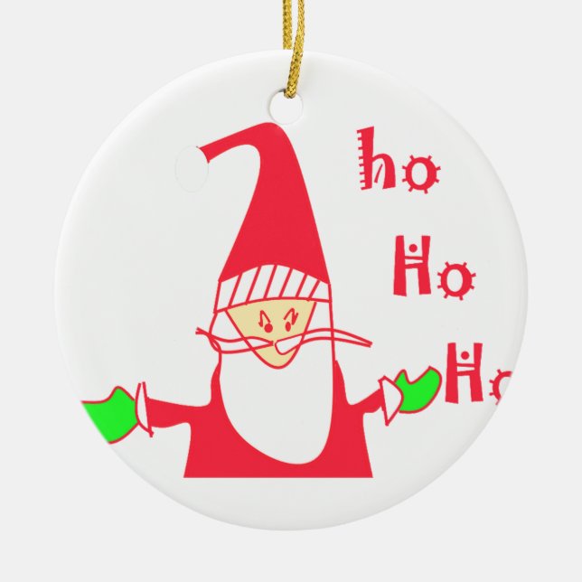 Adorno De Cerámica Colección Santa del ratón Personalizado. (Frente)