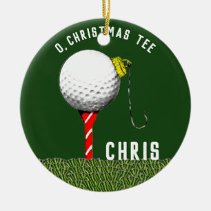 Adorno De Cerámica Coleccionable de Golf Personalizado