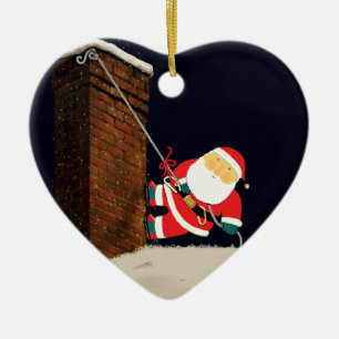 Adorno De Cerámica Coleccionable de Navidad de Escalada en Roca