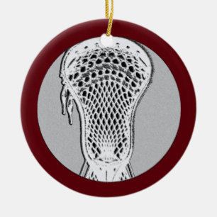 Adorno De Cerámica Coleccionable Personalizado de Lacrosse